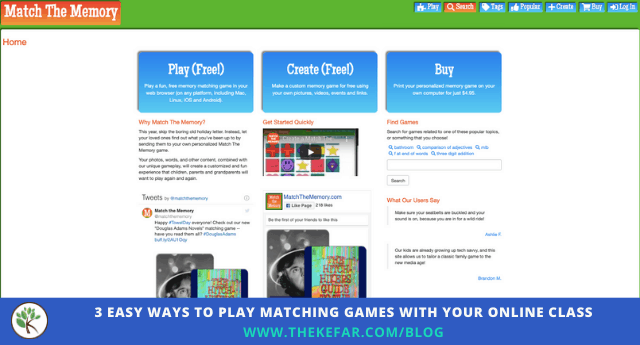 3 Easy Ways to Play Matching Games With Your Online Language Class - The  Kefar