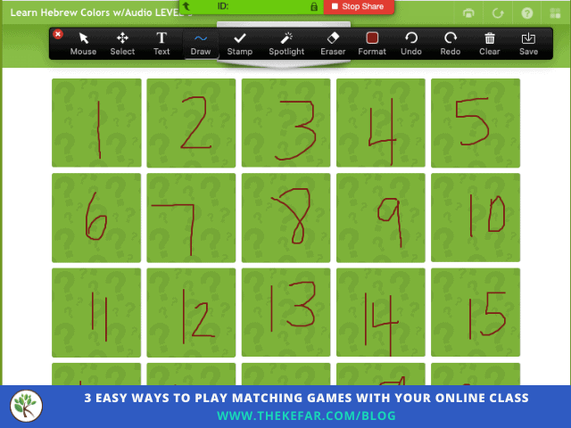 3 Easy Ways to Play Matching Games With Your Online Language Class - The  Kefar