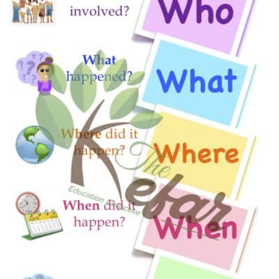 English 5Ws Chart