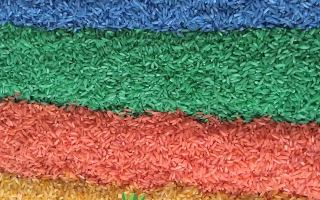 DIY Rainbow Rice