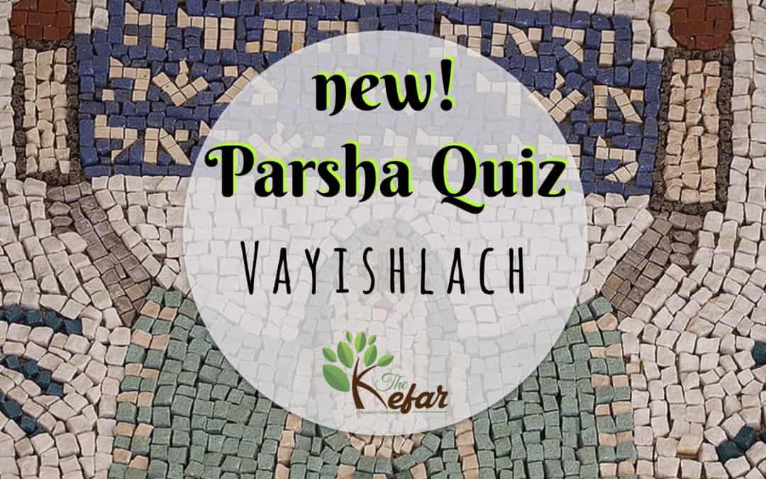 New Kefar Freebie! Vayishlach Parsha Quiz