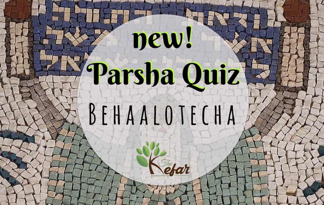 Kefar Parsha Quiz – Parashat Behaalotecha