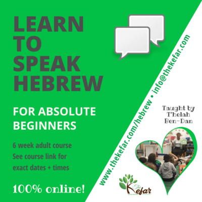 Learn to Speak Hebrew - Online Adult Beginner Course