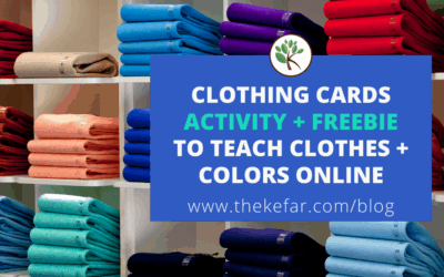 Clothing Cards Activity for Teaching Clothes + Colors Online [Free Access]