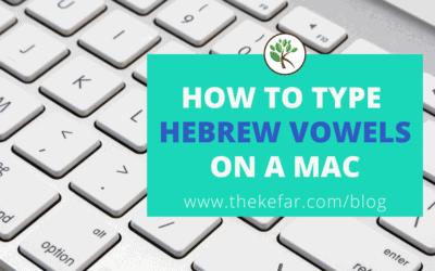 How to Type Hebrew Vowels (Nikkud) on a Mac