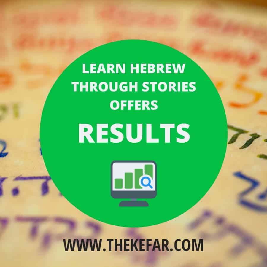 Learn Hebrew Through Stories Offers RESULTS