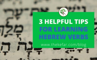 3 Tips to Learn Hebrew Verbs